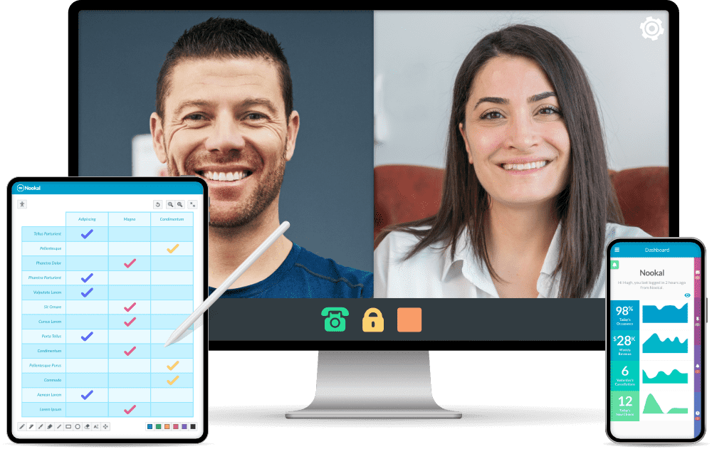 Clinical Therapist Telehealth Session Integrated with Patient Form